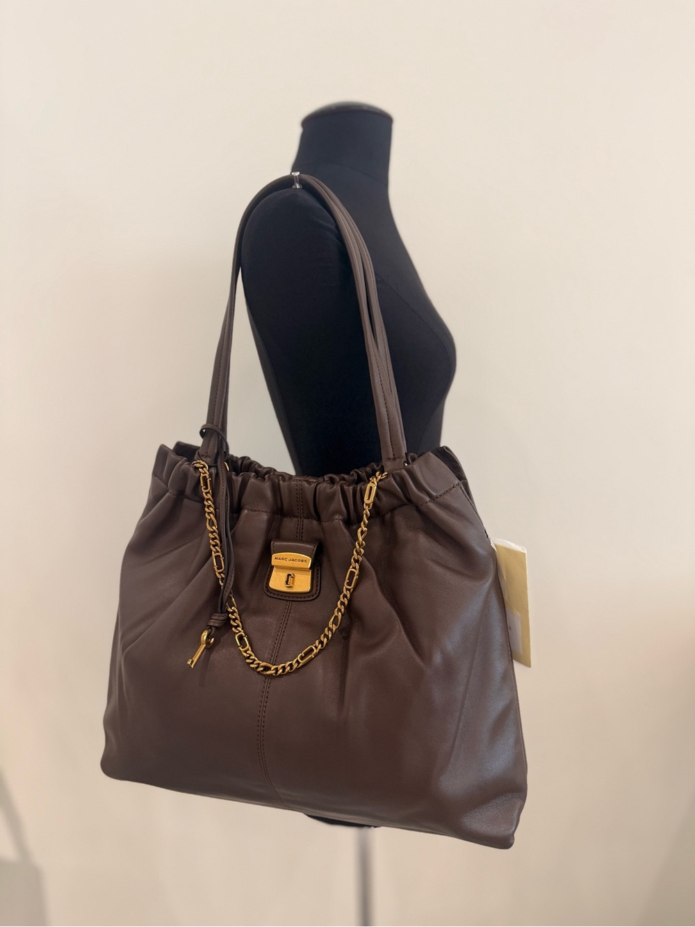 NWT Marc Jacobs cristina shoulder bag -Ganache